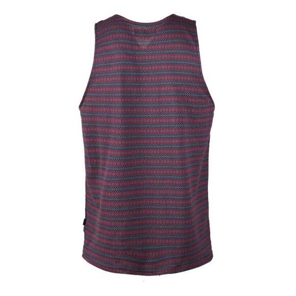 Men's Striped Tank Top with Stylish Chest Pocket Modern and Casual Look Size L - Picture 3 of 7